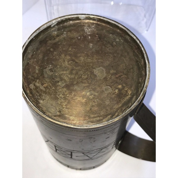 Trench-art Mug With Engraved Stars And Design Unsure Of The Origin Or Maker - Picture 7 of 10